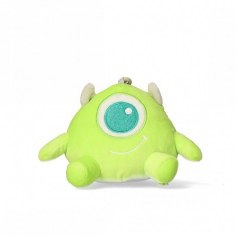 Porte-clés monstre vert avec clip de sac