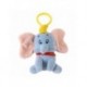 Llavero Bag Clip Disney Dumbo de poliéster gris y azul