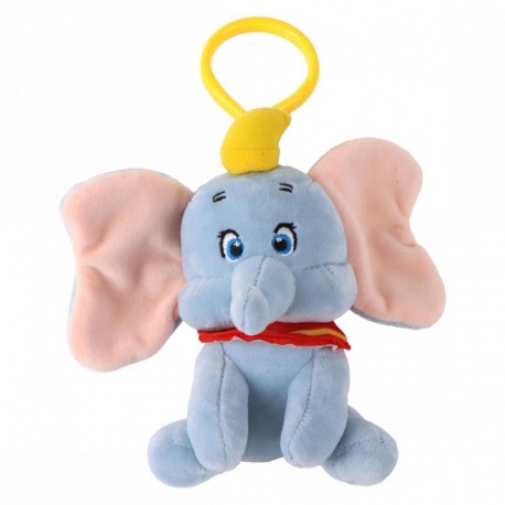 Llavero Bag Clip Disney Dumbo de poliéster gris y azul