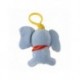 Llavero Bag Clip Disney Dumbo de poliéster gris y azul