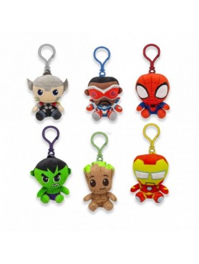 Chaveiros Marvel Bag Clips com figuras de super-heróis