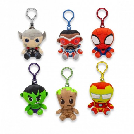 Porte-clés Marvel Bag Clips avec figurines de super-héros