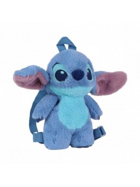 Sac à dos bleu en peluche pour enfants Stitch
