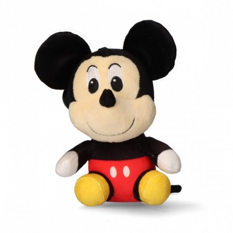 Llavero Bag Clip Mickey Mouse negro en poliéster