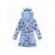 Peignoir bleu Stitch pour enfants avec capuche et ceinture