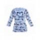 Peignoir bleu Stitch pour enfants avec capuche et ceinture