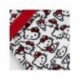Batín blanco Hello Kitty con capucha y lazo rojo