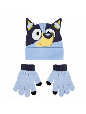 Conjunto de gorro y guantes de Bluey para niños