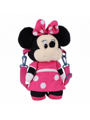 Bolso peluche de Minnie Mouse fucsia