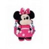 Bolsa de Pelúcia Minnie Fúcsia 100% Poliéster