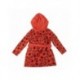 Peignoir rouge Spiderman avec capuche pour enfants
