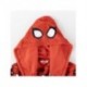 Batín rojo de Spiderman con capucha para niños