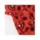 Peignoir rouge Spiderman avec capuche pour enfants