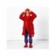 Peignoir rouge Spiderman avec capuche pour enfants