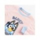Pijama de Bluey en coral fleece rosa y azul para niños