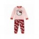 Pijama largo Hello Kitty rosa y rojo para niñas