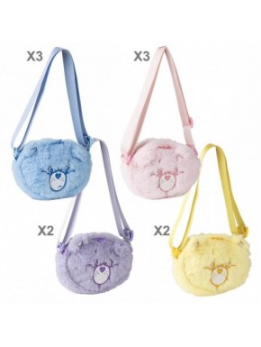 Bolso peluche Care Bears en azul, rosa, amarillo y lila