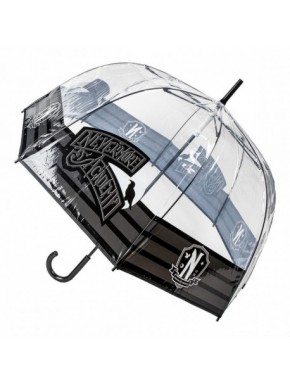 Parapluie transparent de l'Académie Nevermore