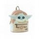 Mochila beige Grogu The Mandalorian con detalles azules