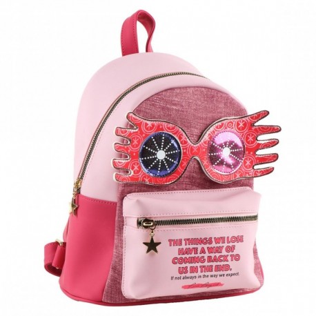 Sac à dos fuchsia Luna Lovegood avec lunettes Spectrespecs