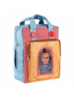 Sac à dos Chucky avec détails en cuir synthétique et rayures