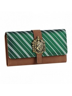Portefeuille en similicuir Serpentard Harry Potter marron