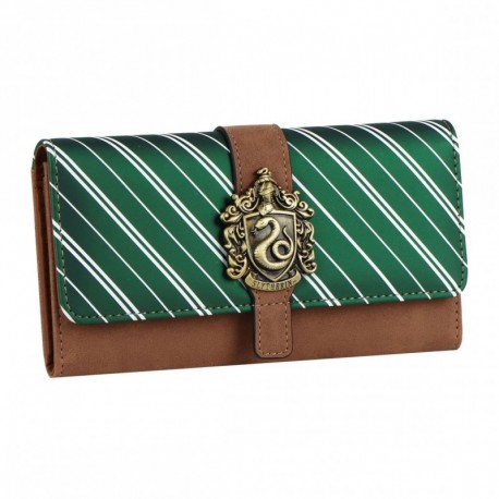 Portefeuille en similicuir Serpentard Harry Potter marron