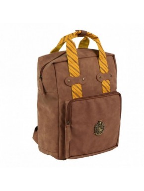 Mochila de polipiel marrón Harry Potter Hufflepuff