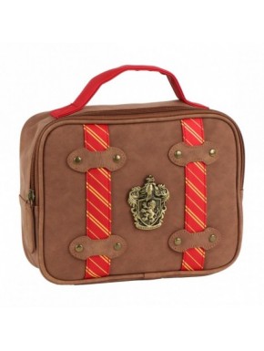 Neceser marrón Gryffindor Harry Potter con asa roja