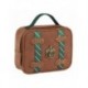 Trousse de toilette marron Serpentard Harry Potter avec emblème et poignée