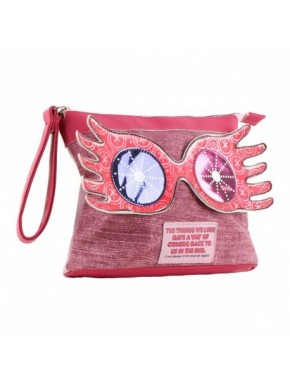 Neceser fucsia de Luna Lovegood con gafas decorativas
