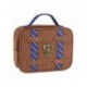 Trousse marron Serdaigle Harry Potter avec bandes bleues
