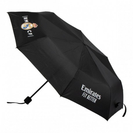 Parapluie noir manuel du Real Madrid, polyester