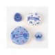 Set de esponjas de maquillaje Stitch diseños azules