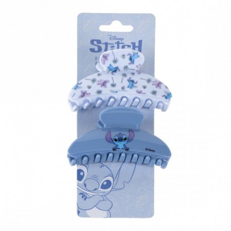 Clips de pelo Stitch Disney azul diseño divertido