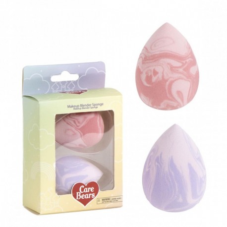 Esponjas de maquiagem Care Bears rosa e lilás
