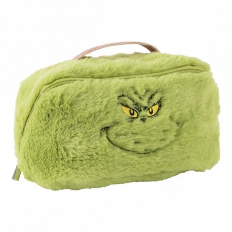 Trousse de toilette Le Grinch en peluche verte