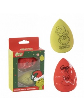 Set d'éponges de maquillage Le Grinch en vert et rouge