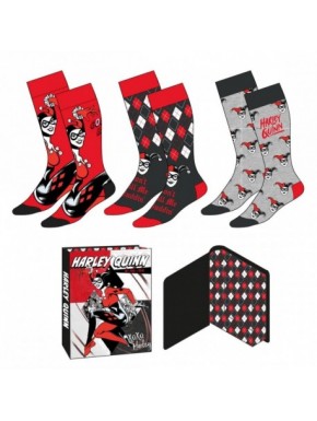 Pack de chaussettes Harley Quinn multicolore taille unique