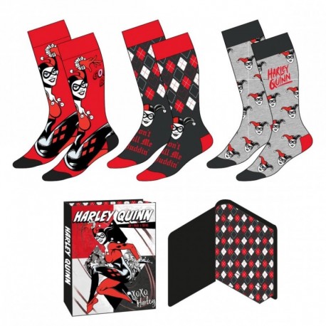 Pack de chaussettes Harley Quinn multicolore taille unique