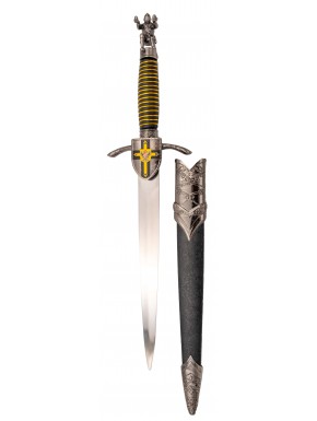 Daga Templaria 41 cm con pomo y escudo