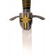 Daga Templaria 41 cm con pomo y escudo