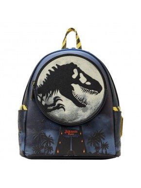 Mochila azul de Jurassic Park 30 aniversario con diseño Dino Moon