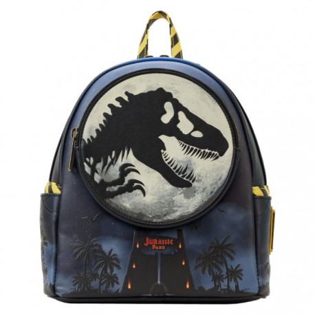 Mochila azul de Jurassic Park 30 aniversario con diseño Dino Moon