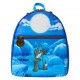Mochila mini Pokémon Lucario azul bajo la luna