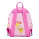 Mochila rosa con personajes Pokémon y diseño festivo