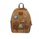 Sac à dos marron Pokémon de Loungefly avec patchs