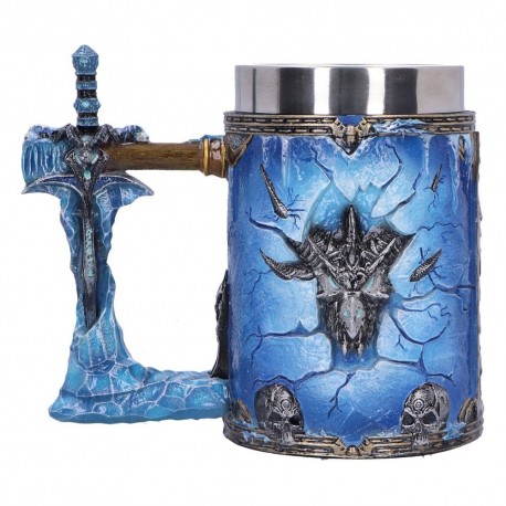 Jarro pintado a mano de World of Warcraft Lich King en poliresina