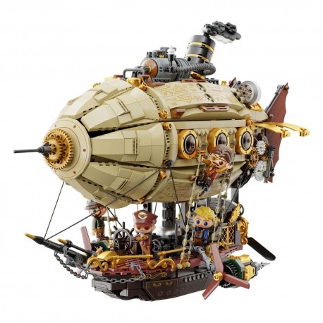 Kit de construcción Steampunk Airship Pantasy de 2814 piezas