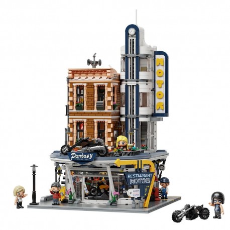 Kit de construção Restaurante Motocicleta Pantasy com 2989 peças